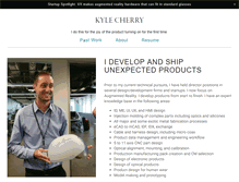 Tablet Screenshot of kylecherry.com